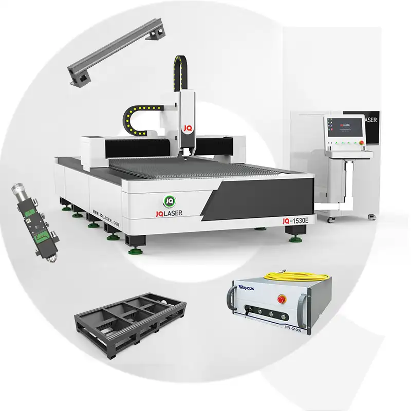 Máquina de corte a laser da fibra cnc, máquina de corte da placa de metal de corte 1500*3000mm