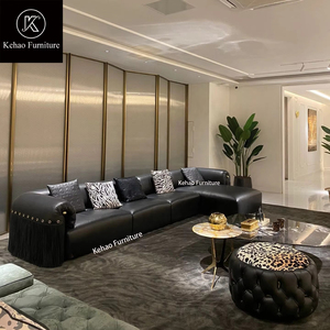 Canapé de salon moderne confortable <span class=keywords><strong>Marenco</strong></span>, canapés italiens de luxe en tissu microfibre, canapé sectionnel modulaire en velours - Product Image 2