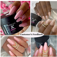 Marque privée 30g de vernis à ongles en gel dur plus épais et solide Extension de gel de construction Logo personnalisé constructeur de gel UV pour salon d'art des ongles