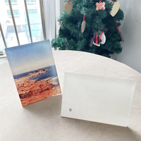 MDFSUB Bloc photo en acrylique blanc vierge pour sublimation 5x7'' pour décoration intérieure, plaques de 3,8 mm d'épaisseur, cadre photo imprimé, étanche, pour table