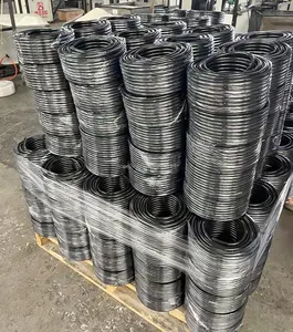 Solid Black Color PVC 8mm/12mm Braided Reinforced Hose Environmental Flexible Irrigation Hose Environmental Protection