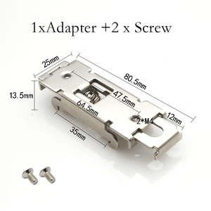 35 mét <span class=keywords><strong>Din</strong></span> <span class=keywords><strong>Rail</strong></span> kim loại núi Bracket 25 mét chiều rộng điện đường sắt sửa chữa Clip Adaptor cho khối thiết bị đầu cuối - Product Image 2