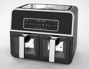 Friteuse domestique double à écran tactile 8L 12L Four-Friteuse électrique Smart Dual Air Friteuses avec <span class=keywords><strong>2</strong></span> paniers indépendants - Product Image 3