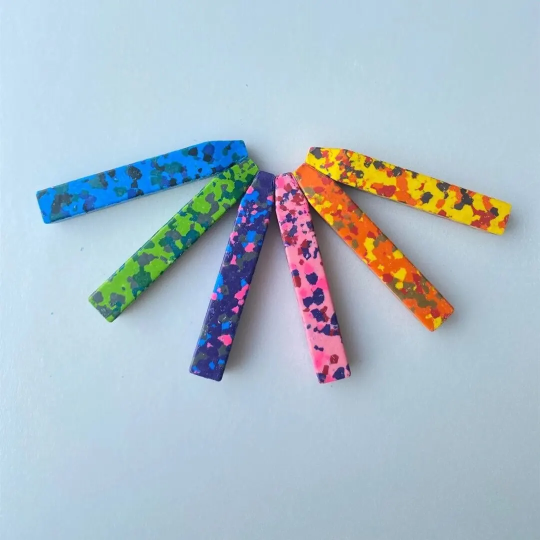 Khuyến Mại Giáo Dục Mới Kết Hợp Màu Sắc Ngụy Trang Màu Sáp Crayon 6 Gói Set Confetti Crayon