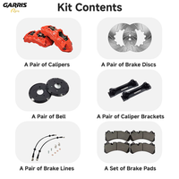 Kit de freinage GT6 avec disque de frein pour les roues avant Toyota Honda Isuzu Mitsubishi Ford Nissan BMW Benz Audi BYD Suzuki