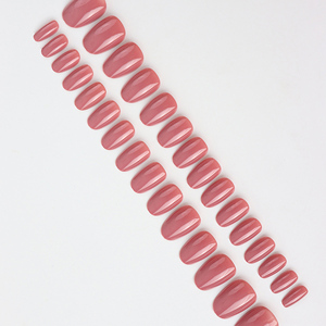 AIERFEI 30 <span class=keywords><strong>Uñas</strong></span> Postizas Rosa Profundo con Rico Tono Magenta Corto Oval Gel Suave Prensa <span class=keywords><strong>en</strong></span> las <span class=keywords><strong>Uñas</strong></span> para Suministro Al por Mayor - Product Image 3