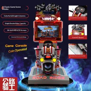 Équipement de divertissement d'arcade, jeu de course interactif 3D à un joueur, modèle Road Knight, pour aire de jeux, supermarché, usage commercial - Product Image 2