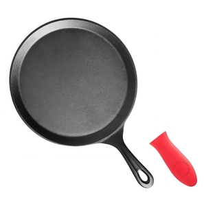 Poêle à tortillas en fonte pré-culottée, écologique et sûre, pour cuisiner sans effort des crêpes, des pancakes et des pains plats - Product Image 2