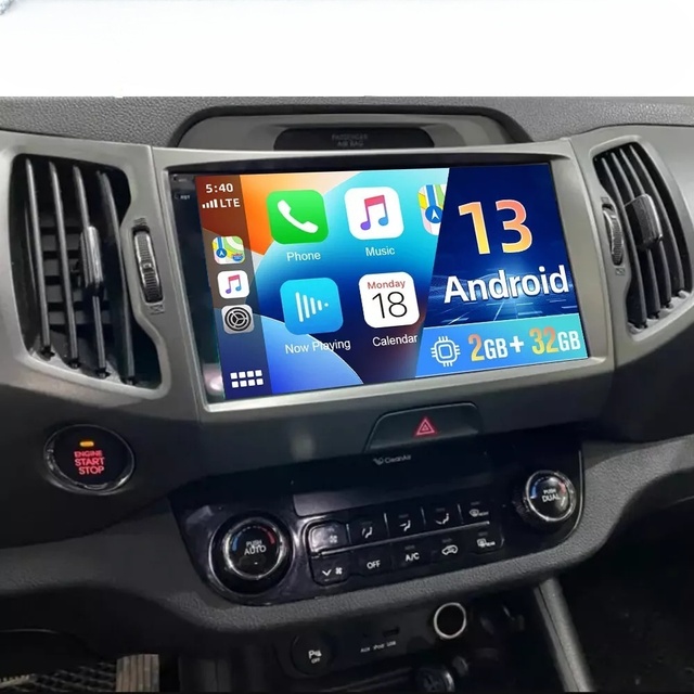 Car Gps Android 13 for 2010-2016 Kia Sportage Car Stereo Radio Carplay WIFI Camera