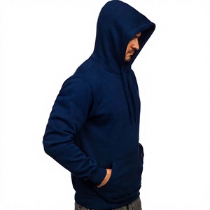 Sudadera con Capucha para Hombre Long Mission Industry, Color Azul Marino, Invierno, 100% Algodón, Felpa, Diseño Sublimado con Estampado de Zapatillas Deportivas, Estilo Casual - Product Image 2