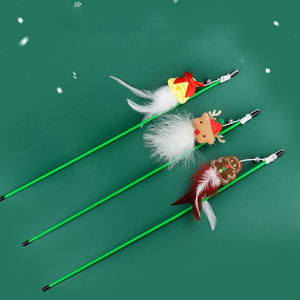 Nuovo bastone per gatti giocattolo interattivo con campane regalo di <span class=keywords><strong>natale</strong></span> forniture per animali domestici - Product Image 2