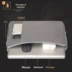 Funda de poliéster para portátil <span class=keywords><strong>Huawei</strong></span> <span class=keywords><strong>MateBook</strong></span> 14 y Apple MacBook, impermeable, ultraligera, resistente al desgaste, a prueba de golpes y plegable - Product Image 3
