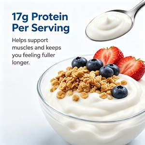 Yogurt Greco Liquido per Adulti Senza Grassi, ad Alto Contenuto Proteico, Basso Contenuto di Zuccheri, Fermentato Naturalmente, per Crescita Muscolare e Aumento di Peso - Product Image 4
