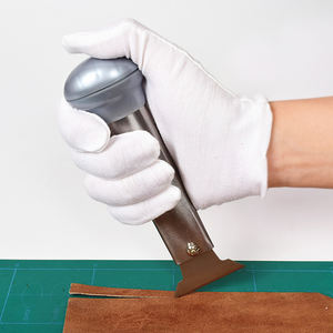 Offre Spéciale clairvoyance en cuir Travail Manuel Cutter Outil En Acier Inoxydable En Cuir Push Couteau - Product Image 5