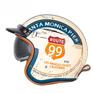 Nuevo <span class=keywords><strong>Casco</strong></span> de Motocicleta Eléctrica, Estilo Retro Tres Cuartos, Estándar 3C, Seguro y Duradero - Product Image 4