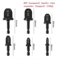 Juego de 6 expansores de tubería, expansores de tubería de cobre para aire acondicionado, expansores de tubería de perforación eléctrica y herramientas de expansión