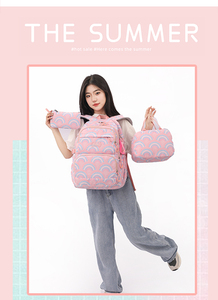 Factory Wholesale Cute Printed Nylon Girls SchoolDaypack 3pcs Set <b>Waterproof</b> Children's Student <b>Backpack</b> for <b>School</b> and Travel - Product Image 4