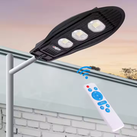 Lampe solaire intégrée tout-en-un 50W-200W, radar, éclairage public, LED, corps en plastique ABS, IP65, alimentée par batterie, certifiée CE, 6000K, lumière du jour