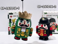 Speaker Bluetooth Natal Nutcracker King & Guard, Speaker Nirkabel Portabel Kartun Lucu 3W Mini BT untuk Hadiah Liburan