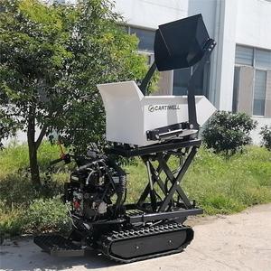 Spedizione gratuita! Prezzo a buon mercato 500KG capacità di carico cingolato carriola idraulico di sollevamento Mini Dumper avviamento elettrico - Product Image 2