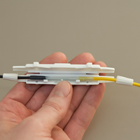 Caja de Protección de Empalme de Fibra Óptica en Línea FTTH, Protector de Empalme de 1 Núcleo de ABS a Presión para Cable de Bajada/Pigtail