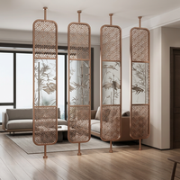 Panneau décoratif de séparation en acier inoxydable 304 pour l'intérieur des hôtels, design personnalisé