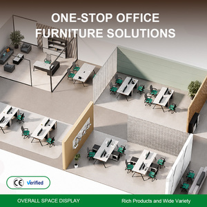 Poste de travail modulaire en acier et bois pour bureau ouvert, système de bureaux en banc pour 2, 4 ou 6 personnes - Product Image 5