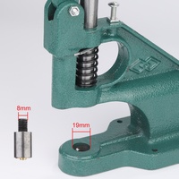 Machine à presser manuelle pour œillets métalliques ronds, outil de pose de boutons, outil de ponçage pour œillets de chaussures et vêtements