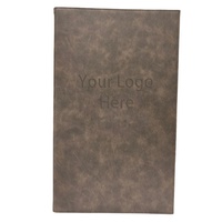 Folder Menu Restoran Kulit Imitasi Logo Kustom A4 / A5 Buku Sampul Menu Premium untuk Hotel, Bar & Kafe