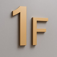 Plaques de porte flottantes en acrylique pour extérieur |   Vente en gros personnalisée pour usage commercial et domestique