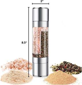 2 in 1 Adjustable Salt and Pepper <b>Grinder</b> Double Head Manual Pepper Mill <b>Herb</b> Spices <b>Grinder</b> - Product Image 6