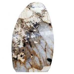 Dalles de comptoir de salle à manger en granit poli moderne, grand format, en quartzite naturel Union Stone, luxe, granit brésilien Avocadus Patagonia - Product Image 2