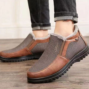 <span class=keywords><strong>Scarpe</strong></span> in Cotone da Uomo con Calore e Fodera in Pile, Suola Morbida e Stivali in Cotone Ispessiti <span class=keywords><strong>per</strong></span> Anziani, Ideali <span class=keywords><strong>per</strong></span> Camminare con Agilità - Product Image 5