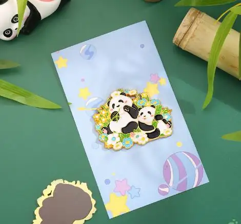 Ulusal hazine Panda sevimli rüzgar hayvan buzdolabı sticker turistik hediyelik müze yaratıcı el hediye buzdolabı mıknatısı