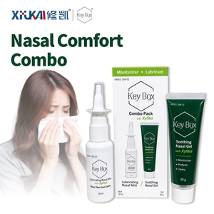 Kit di Comfort Nasale alle Erbe, Spray con Oli Essenziali Vegetali, Set da 3 Pezzi con Contagocce e Stick, Cura Quotidiana del Naso, OEM ODM Etichetta Privata - Product Image 1