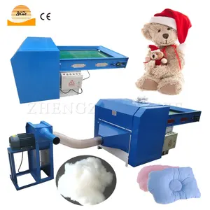 fabric recyle polyester fiber opening machine pp cotton stuffing machine plush toy making wool opener pillow filling machine