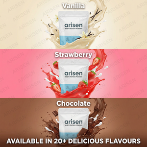 OEM低MOQピュアホエイプロテインパウダー、バニラ、1スプーンあたり23gのタンパク質と5gのBCAA、英国で人気のホエイコンセントレートシェイク - Product Image 3