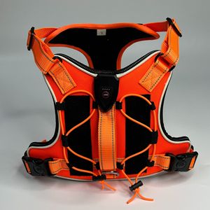 Led Illuminated Dog Vest Orange Oxford Cloth Chest Strap For Night Safety <b>Pet</b> <b>Carrier</b> - Product Image 2
