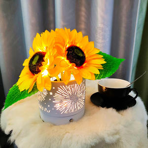 Lampe Ornement Tournesols Créatifs Veilleuse Creuse Décoration de Table Cadeau Uionen 2199 - Product Image 2