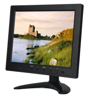 8 İnç Küçük LCD Renkli Video Monitörü VGA BNC AV HDMI Girişi PC CCTV Ev Güvenliği için