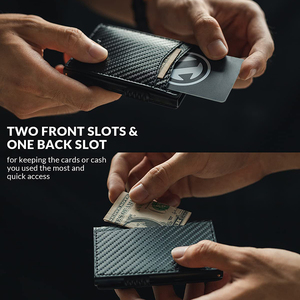 Portafoglio da uomo di lusso con porta carte magnetiche <span class=keywords><strong>e</strong></span> buste in contanti custodia protettiva per telefono alla moda accessori Business - Product Image 2