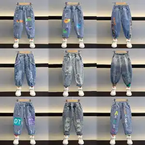 Nuovo 3-14 anni abbigliamento per bambini pantaloni lunghi per bambini vestiti di nuovo stile per bambini bambini pantaloni per neonati ragazzi Jeans