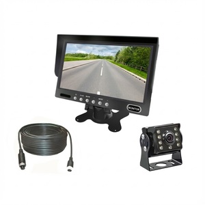 Système de caméra de recul pour camion AHD 7 pouces, caméra de recul 1080P, moniteur étanche à haute luminosité, entrée vidéo 2 canaux pour bus, fourgonnette - Product Image 1