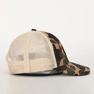 Sombrero de camionero de camuflaje impreso, logotipo personalizado, sombrero de malla de 6 paneles, parche bordado, gorra de béisbol de pesca, sombreros para exteriores, IVA-C-H-33-9 - Product Image 3
