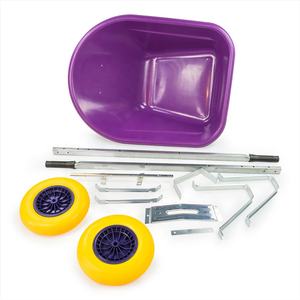 รถเข็น160L ทรายล้อคู่ใช้งานหนักรถเข็นสำหรับใช้ในสวนรถสาลี่ก่อสร้างสำหรับใช้ในเชิงพาณิชย์งานทรายสีชมพูขนาดใหญ่/200L - Product Image 3