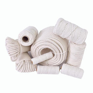 Corda de Algodão para Macramê em Atacado, 3mm 4mm 5mm 6mm 8mm <span class=keywords><strong>10mm</strong></span> 12mm 15mm 16mm 20mm, Corda de Algodão em Camadas Simples ou Trançada - Product Image 1