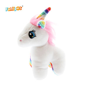 Famipet оптовая продажа милый Единорог дизайн питомца щенок игрушка мягкая плюшевая пищалка собака игрушка - Product Image 5