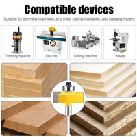 Vástago de múltiples formas, cortador de fresado DIY, enrutador de madera, chaflán recto, juego de brocas de grabado, herramientas de carpintería para principiantes