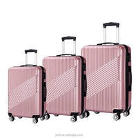 Valise à roulettes rigide personnalisée en PP, ABS, PC, 20, 24, 28 pouces, lot de 3 bagages en 1, sac de voyage extérieur sur roulettes