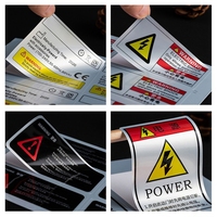 Étiquettes de code-barres en PET argent mat imperméables, résistantes à la chaleur, avec logo, autocollants thermiques argentés en rouleau